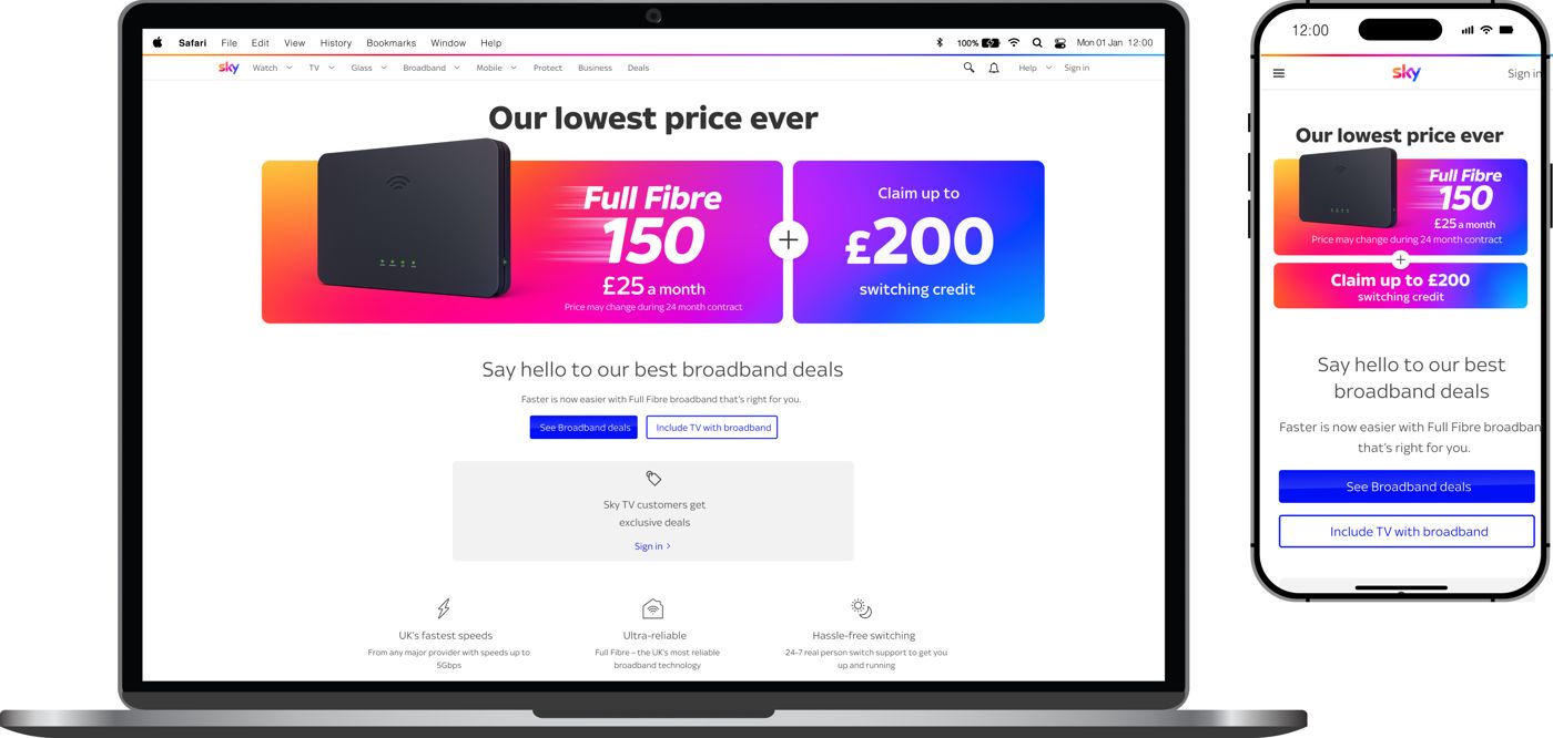 Deals page deal card on laptop and phone